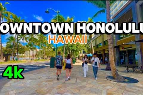 Walking Tour Downtown Honolulu to Hilton Hawaiian Village Oahu Hawaii | Travel Guide