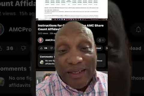 AMC Project popcorn lawsuit deadline is March 20 They uploaded and instructional affidavit video