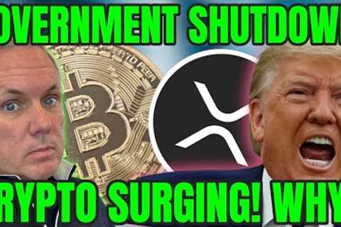 WHY CRYPTO IS UP TODAY! US GOVERNMENT SHUTS DOWN! GOLD IS UP! CRYPTO IS UP!