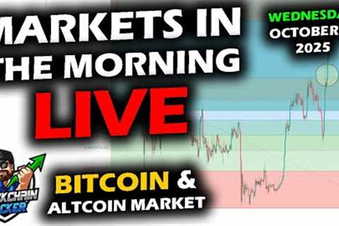 MARKETS in the MORNING, 10/8/2025, BTC $122,700, XRP $2.87, Gold $4,039, RTY 2,469