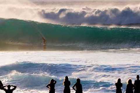 Surfing Pipeline at Golden Hour | 4K Surfing Raw Footage