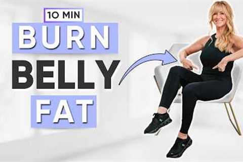 Lose Belly Fat Sitting Down | 10-Min Seated Ab Workout (No Floor)
