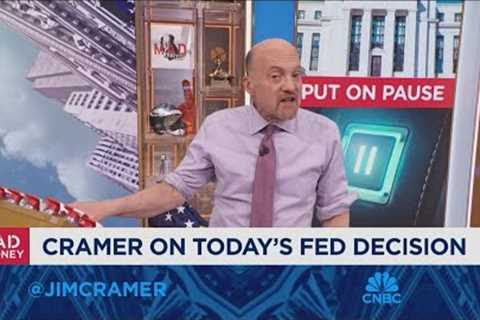 Jim Cramer talks today's Fed decision