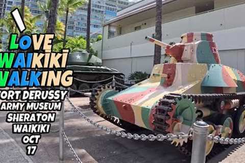 Waikiki Walking | Waikiki Beach, Sheraton Waikiki, Royal Hawaiian Hotel &amp; Center, Lewers St, Army Mu