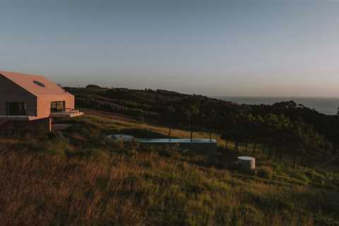 Every Side of This Pink House in Portugal Has a Patio