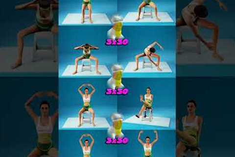 Lose weight in your CHAIR😍 #challenge #yoga #weightloss #gym #workout #tips #shortvideo #shorts #fyp