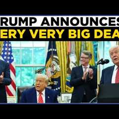 Trump LIVE | Trump's 'VERY VERY BIG' Announcement; White House Strikes First Trade Deal | US News