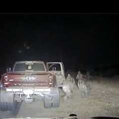 Texas DPS Arrest Smuggler — Multiple Illegals Wearing Camouflage Bail from Vehicle (VIDEO)