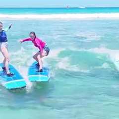 Surf Lessons in Waikiki | Hawaii Surfing Academy Drone Footage & Aloha Vibes