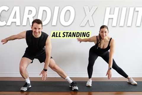 30 Min All Standing Cardio HIIT Workout - Lose Weight & Tone (No Equipment, No Repeat)