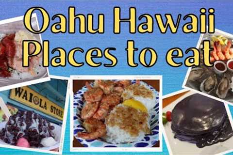 Oahu Hawaii - 24 Delicious Food Spots to Try !! 🍤🍜🤤