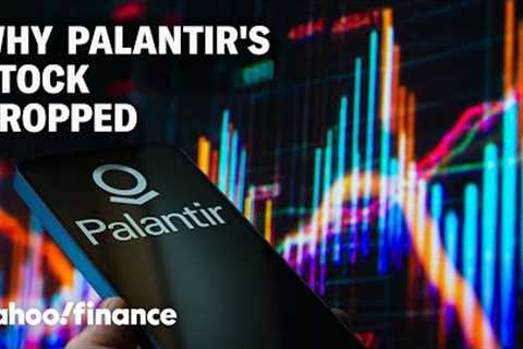Palantir posted blockbuster earnings, so why is it's stock trading lower?