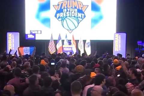 HILARIOUS! “Trump Is Your President” Appears on Jumbotron at Mamdani Election Night Party (VIDEO)