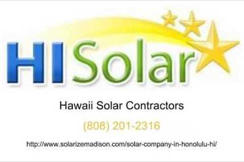 Best Solar Companies In Hawaii