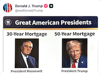 Trump proposes 50-year mortgage to help affordability