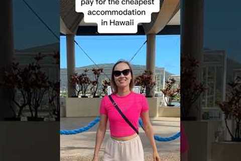 Cheapest accommodation in Hawai #hawaii #travel #vacation #adventure #oahu #price #honolulu #waikiki