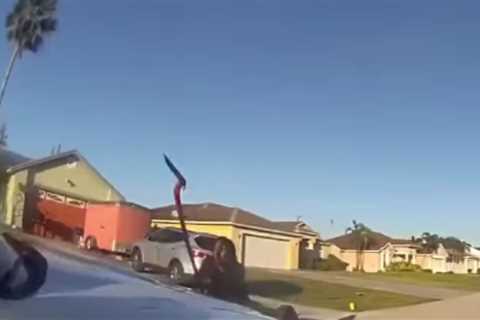 Video: 15-Year-Old Girl Arrested on Felony Charges After Attacking Occupied Police Car with a Shovel