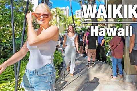 ☀️ Waikiki Beach Walk Today! Sheraton to Fort DeRussy & Back! 🌴