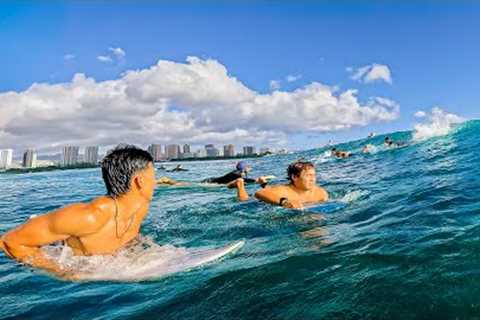 Surfing a 5'7 to 9'0 | Crispy Clean South Shore Waves | RAW POV