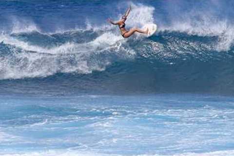 GIRLS TOOK OVER ROCKY POINT | 11/19 SURFING Hawaii  | WSL CT SURFERS | Sawyer Lindblad, Erin Brooks