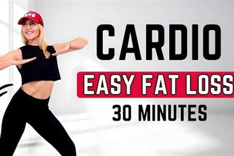 🔥30 Min CARDIO FAT BURN🔥14 Days Weight Loss Challenge - No Jumping, No Squat, No Lunge🔥Diet Workout🔥