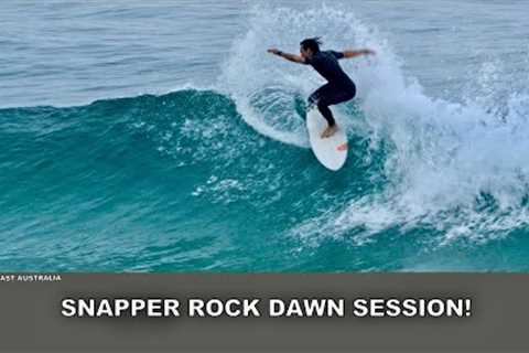 Surfing Snapper Rocks Dawn Session! Nice Clean long Walls Early! Sunday 22nd November 2025
