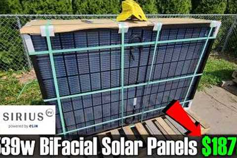 WHOA 415w/539w BiFacial Solar Panels for $187ea Assembled is USA!!