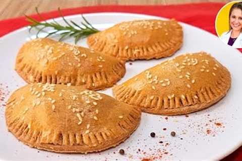 DELICIOUS LOW CALORIE EMPANADA - Easy, No Gluten, Quick and Healthy - 2 FILLINGS! (No Milk)