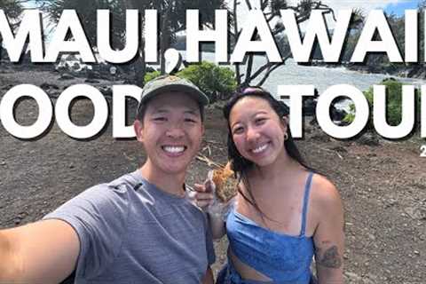 Maui, Hawaii FOOD TOUR 🌺 17 SPOTS: best shave ice, pies, cinnamon rolls, steak, fish, lunch plates