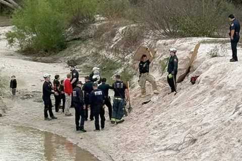 Tragedy Averted – Texas Girl Digs Hole in Sand, Collapses – Rescue Effort with Multiple Agencies Saves Life