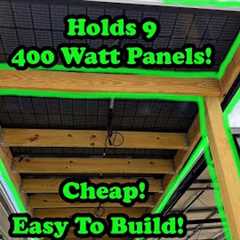 Solar Panel Pergola For Mounting Solar Panels!  Hyperion By Runergy 400W Panels