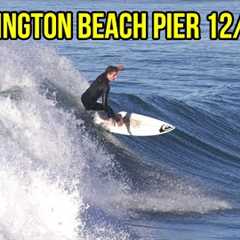 King Tide on a Thursday Morning at The Huntington Beach Pier! (December 4th 2025 RAW Video)