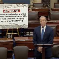 Senate Leader John Thune Says GAO Audit Found Obamacare Handed Out Subsidies to 90% of Completely Fake Accounts