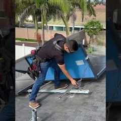 Horrible Solar Panel Installation! #construction #contractor #roofing