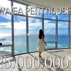 Hawaii Real Estate : $25,000,000 Penthouse Waiea (4K-Available) - Kakaako, Ala Moana Ocean