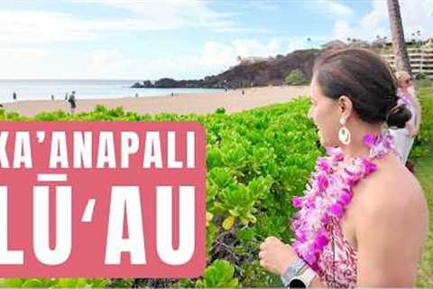 Sheraton Maui’s Maui Nui Luau — FULL Experience: Food, Sunset, Fire-Knife Show!