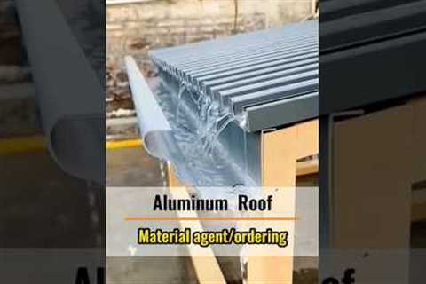 With this, who would install asphalt shingle roofs? #aluminum #aluminumroof #metalroof #roof