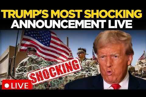 Donald Trump LIVE | US President Drops Major EMERGENCY Declaration; BIG Announcement | US News LIVE