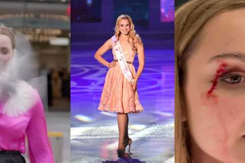 CRAZY VIDEO: Beauty Queen Reporter Hit in the Face and Left Bloodied by a Kamikaze Seagull During Live Segment