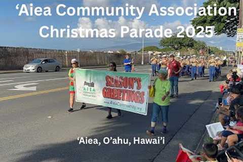 4K Aiea Community Association Christmas Parade 2025 in Aiea, Oahu, Hawaii