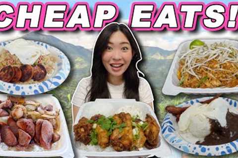 Affordable Cheap Eats in Hawaii! || [Oahu, Hawaii] Local Budget Friendly Spots!