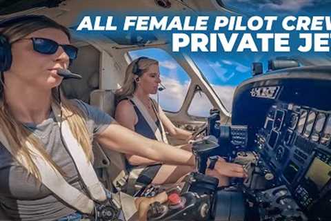 All Female Crew at the Controls! | Flight From Vegas to Texas for Major Event
