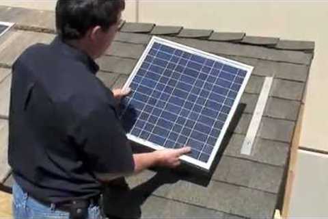 DIY SOLAR PANEL INSTALL SHINGLE ROOF FREE POWER HIGH POWERED SOLAR SYSTEM