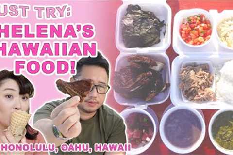 Award Winning HAWAIIAN FOOD: Helena's Hawaiian Food! || [Honolulu, Oahu] Eat Like a Local!