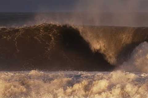 Surfing Barrels in NJ! Raw pov+ Beach