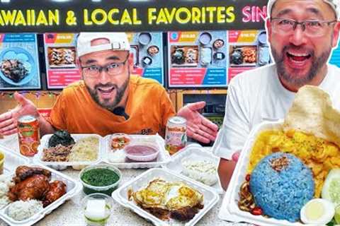 BEST FOOD in Honolulu | Authentic Hawaiian & Singaporean Food at Hawaii's Biggest Mall