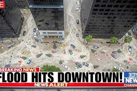 🚨 HAPPENING NOW! Flash Floods Overrun Los Angeles! Cars Swept Away, Roads Gone!