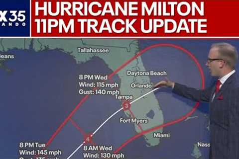 Hurricane Milton 11PM forecast update: Stronger, slower and expected to become a major hurricane