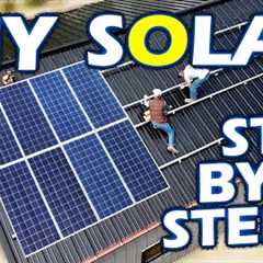 9kW DIY Home Solar Panel System Installation - Start to Finish