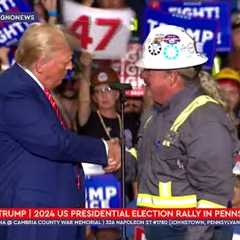 🇺🇸 Donald Trump stunned by Pro-American Energy activist at rally in Johnstown, Pennsylvania [CC]